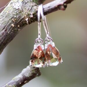 New Color Change Diaspore Earrings Sterling Silver , Handmade